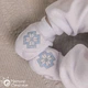 Костюм для крещения мальчика Мамине Сонечко Звезды большие серебряно-голубые 62 велюр белый + мешочек для локона у подарок (12229-1) - изображение 3