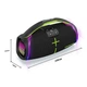 Портативна колонка HOPESTAR H61, 50W, BT5.3, TWS, TF, AUX, FM, IPX6, 6000mAh, 4-6h, Black - зображення 2