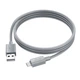 USB кабель Hoco X107 Favor, MicroUSB, 1.2 м., Сірий - 494982 - зображення 3