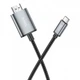 USB кабель Hoco UA27, HDMI, 2.0 м., Сірий - 423473 - зображення 2