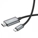USB кабель Hoco UA27, HDMI, 2.0 м., Сірий - 423473 - зображення 3