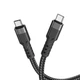 USB кабель Hoco U110, Type-C, 1.2 м., Чорний - 298148 - зображення 2