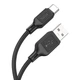 USB кабель Hoco X90, Type-C, 1.0 м., Чорний - 345090 - зображення 2