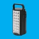 Універсальний акумуляторний переносний ліхтар ALFARID 24 LED з USB-зарядкою та акумулятором 6V для дому та походів Чорний - зображення 1