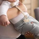 Тримач для пустушки силіконовий з кліпсою (бежевий)/"Babyono" - изображение 3