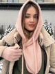 Капор на кнопках з додаванням вовни та ангори Zefur One size пудровий - изображение 1