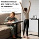 Приставний стіл на колесах з регулюванням висоти RZTK Desk Compact 2 700 х 400 мм Black - зображення 8