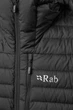 Чоловічий легкий пуховик Rab Microlight Alpine Jacket, Black/Graphene, M - зображення 10