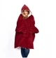 Плюшевое одеяло с капюшоном Huggle Hoodie универсальный размер - изображение 3