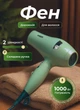 Фен для волос VGR V-432 Professional Hair Dryer Green фен с концентратором ионизация 1000 Вт Зеленый - изображение 1