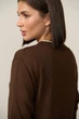 Женский пуловер 2886 ТМ Triko Bakh 42-44 шоколадный (2886_chocolate_1) - изображение 7