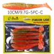 Виброхвост, силиконовая приманка HENGJIA для хищной рыбы 5шт 10см 9.7г orange - изображение 1
