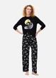 Пижамные хлопковые штаны Primark Printed Bottom Pyjama L Низ пижамы Черный (8850) - изображение 2
