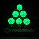 М’ячі для настільного тенісу Donic Glow in the dark 40+ Зелений 6 шт (608507) - зображення 2