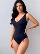 Суцільний корегуючий купальник Fuba 27118-7 чорний 4XL - зображення 1