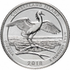 Монета 25 центів (квотер) США 2018 D UNC "Національне узбережжя острова Камберленд". Cumberland Island National Seashore (quarter) - изображение 1