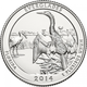 Монета 25 центів (квотер) США 2014 D UNC "Національний парк - Еверглейдс". Everglades National Park (quarter) - изображение 1