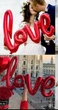 Кулька повітряна з фольги Love 45 на 75 см червоний - зображення 4