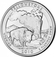 Монета 25 центів (квотер) США 2010 P BU "Національні парки - парк Єллоустон". Yellowstone National Park (quarter) - изображение 1