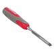 Стамеска 12мм, Cr-V, двухкомпонентная рукоятка INTERTOOL HT-3512 - изображение 3