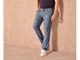 Брюки Regular Fit из смеси льна и хлопка для мужчины Livergy LIDL 442985 56(XL) Серый - изображение 2