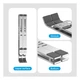 Подставка для ноутбука Vention Laptop X-type Stand Aluminum Alloy Silver (KDMI0) - изображение 4