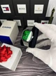 Мужские часы Casio A-168 серый-зеленый - изображение 5