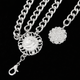 Пояс ланцюжок Fashion Jewerly тришаровий, прикраса на талію для одягу сукні в стилі old money, сріблястий (SVS) - зображення 3