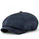 Кепка восьмиклинка хулиганка NewsBoy cap шерстяная в клетку VladAltex 61 Темно-синий 6329-26 - изображение 1