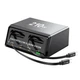 Багатоканальна зарядна станція WLX-60E 210W з кабелями (2Type-C48W+3Type-C33W+USB30W) Чорний - зображення 1