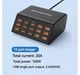 Сетевое зарядное устройство HW-15 100W на 15 портов USB12W Черный - изображение 5