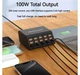 Сетевое зарядное устройство HW-15 100W на 15 портов USB12W Черный - изображение 7