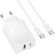 Сетевое зарядное устройство Borofone BAS76A Source PD30W+QC3.0 (1USB-A/1C) + кабель Type-C to Type-C (White) (245463) - изображение 2