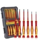 Набор отверток Meiyi Tools диэлектрических прецизионных изолированных до 1000 V 6 шт Красный (28394) - изображение 2