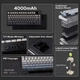 Игровая Клавиатура AULA F75 MAX Gradient Gray Беспроводная Механическая 2.4G/Bluetooth/USB type-c RGB Подсветка С Поддержкой HOT-SWAP - изображение 6