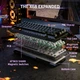 Механическая игровая клавиатура ATTACK SHARK X68 HE BLACK Rapid Trigger, магнитные переключатели Hall Effect, RGB, 66 клавиш, USB‑C, 8000 Гц - изображение 5
