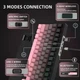 Игровая механическая беспроводная клавиатура Attack Shark X85 Pink gradient, 75%, RGB, USB-C, hot-swap, White Jade Switch с регулятором громкости - изображение 4