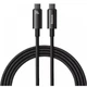 Кабель зарядки type c - type c 240w 3 метра Baseus Tungsten Gold Fast Charging (black) - изображение 2