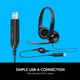 Навушники Logitech H390 з мікрофоном – провідна USB-гарнітура з шумозаглушенням - изображение 5