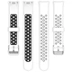 Перфорированный ремешок Vanfone для Xiaomi Mi Smart Band 8/9/10, бело-черный (VANAX56002) - изображение 3