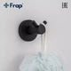 Гачок у ванну для халата та рушників чорний Frap F30205-2 нержавіюча сталь - зображення 2