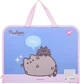 Папка-портфель YES Pusheen FC на молнии с тканевыми ручками (492317) (5056574451859) - изображение 2
