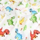 Пеленка Cosas COLORFUL DINO Фланель 80х80 см (4822052435717) - изображение 3