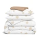 Комплект постельного белья Cosas SNOWFLAKES GOLD Двухспальный Фланель 180x220 см (4822052478981) - изображение 1