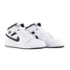 Кроссовки женские Jordan Air 1 Mid (Gs) 5Y Черно-белый DQ8423-132 - изображение 7