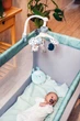 Карусель до кроватки MoMi KIKI біло-сіра універсальна з 4-ма іграшками мелодіями та шумом - зображення 6