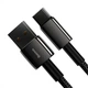 Кабель Baseus Tungsten Gold Fast Charging Lightning 2.4A (2m) black - изображение 6