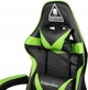 Комп'ютерне крісло для геймера Kruger&Matz Warrior GX-150 Black/Green (KM0790GR) - изображение 9
