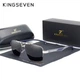 Чоловічі поляризаційні сонцезахисні окуляри KINGSEVEN N7719 Gun Gray - зображення 1