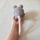 М'яка плюшева іграшка handmade Щур 26 см сірий в'язаний гачком амігурумі - зображення 8